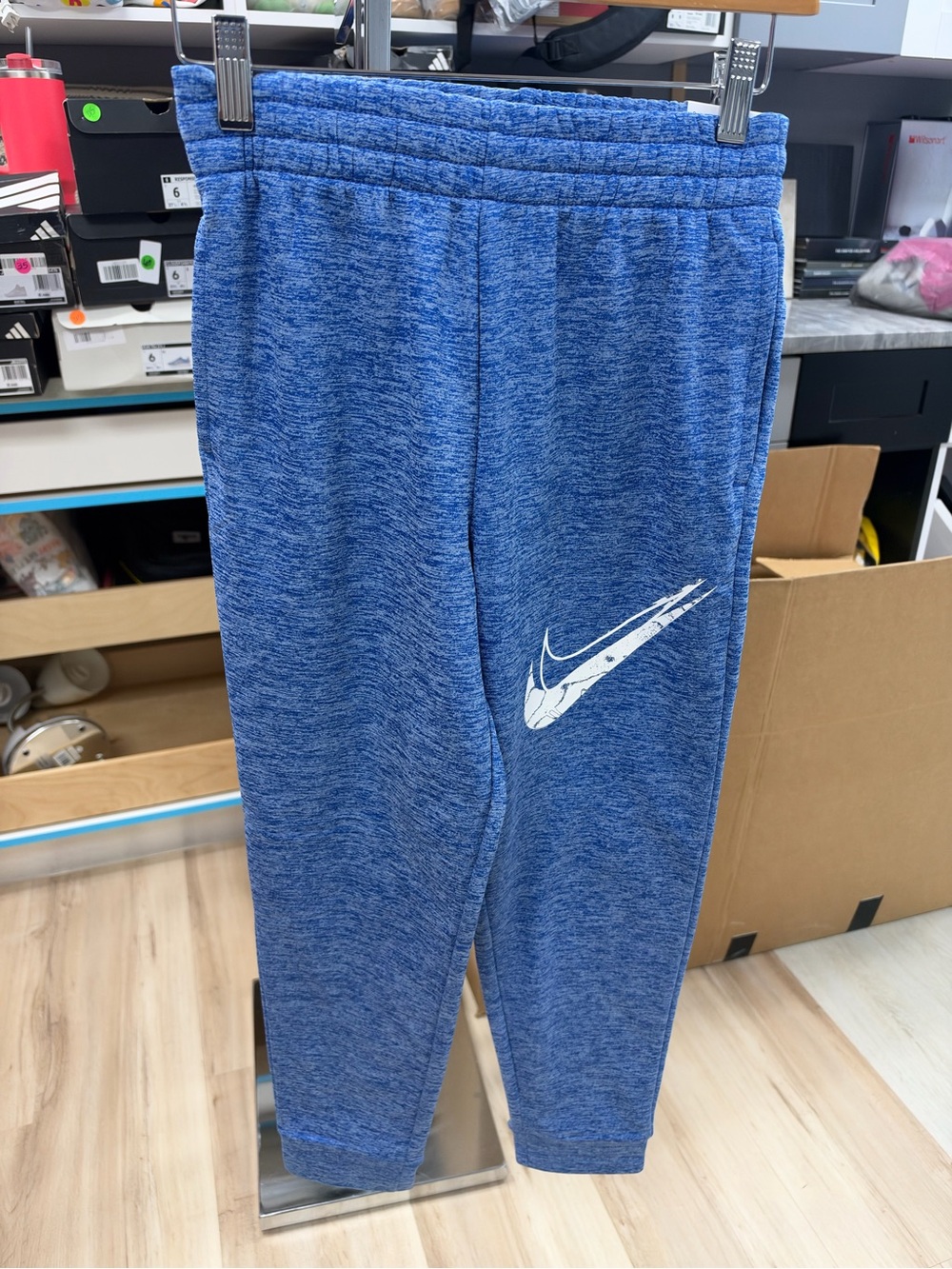 Nike Multi Stain Repel Big Kids Therma-FIT Joggers Blue Size M NWT